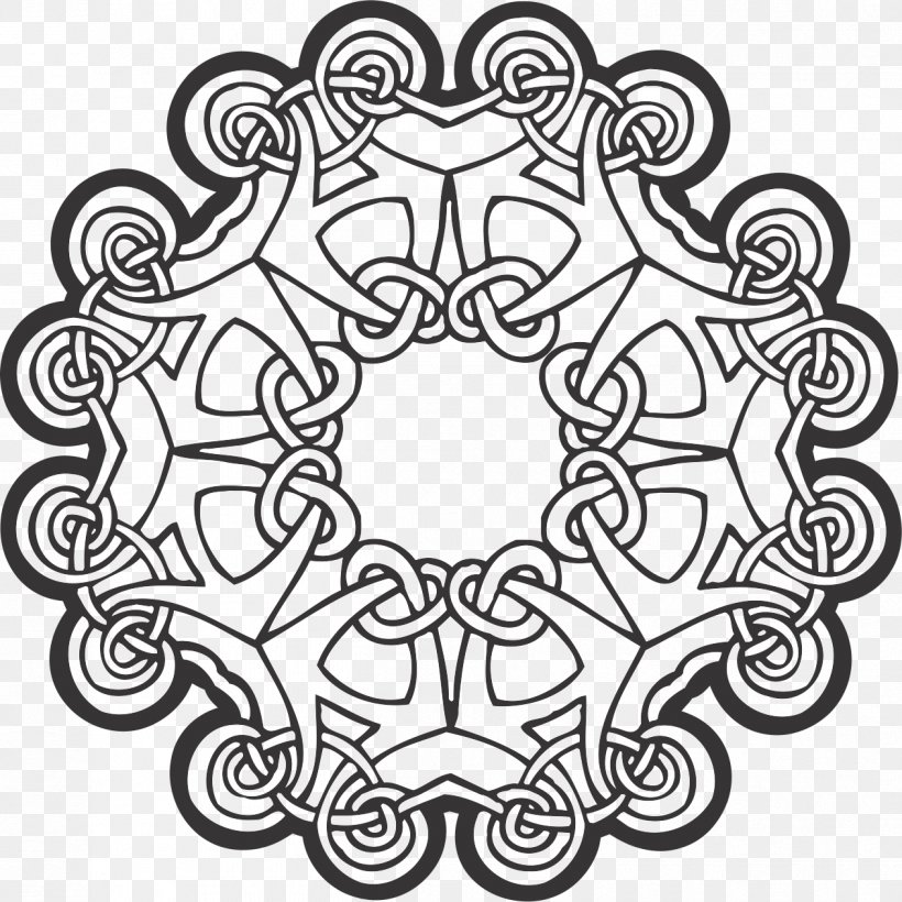 Ornament Celts Sticker Visual Arts, PNG, 1262x1263px, Ornament, Area, Art, Black And White, Celtic Knot Download Free