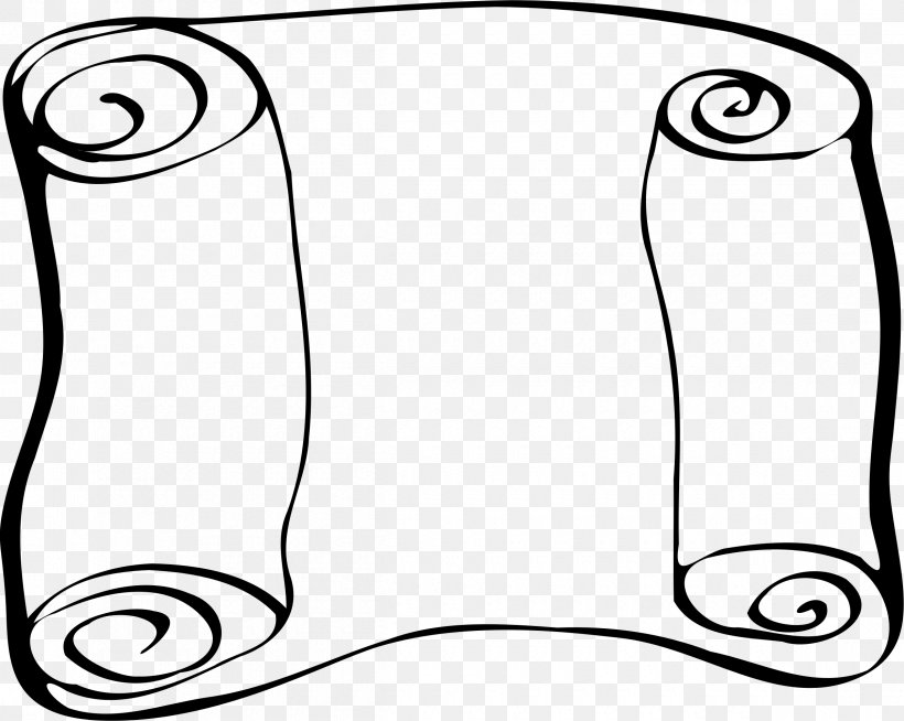 Paper Scroll Clip Art, PNG, 2400x1915px, Paper, Area, Black, Black And White, Drawing Download Free
