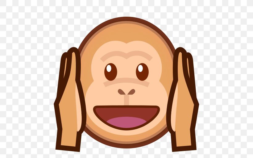 Three Wise Monkeys Emoji Emoticon, PNG, 512x512px, Three Wise Monkeys, Cheek, Ear, Emoji, Emoticon Download Free