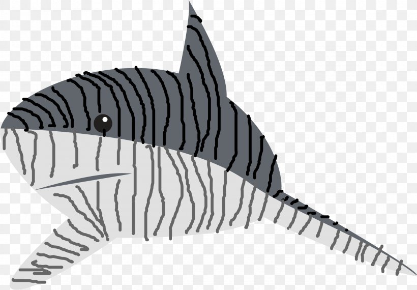 Tiger Shark Tiger Shark Clip Art, PNG, 2350x1635px, Shark, Black And White, Drawing, Fauna, Fish Download Free
