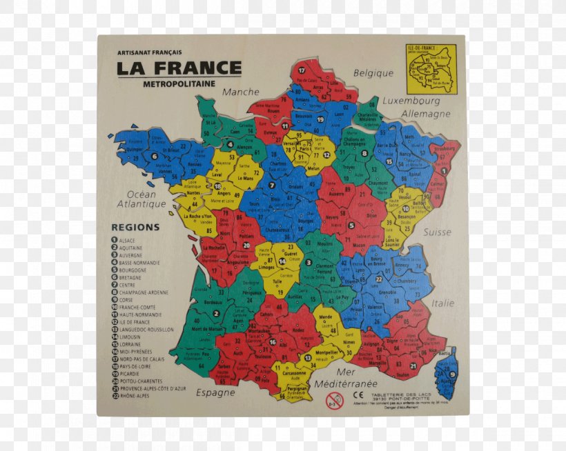 Jigsaw Puzzles Map Departments Of France Regions Of France Toy, PNG, 1200x958px, Jigsaw Puzzles, Atlas, Departments Of France, France, French Download Free