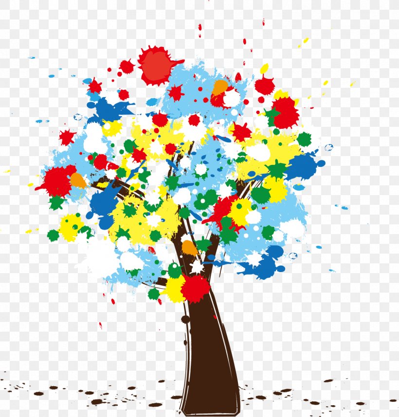 Tree Clip Art, PNG, 1261x1315px, Tree, Art, Branch, Brush, Color Download Free