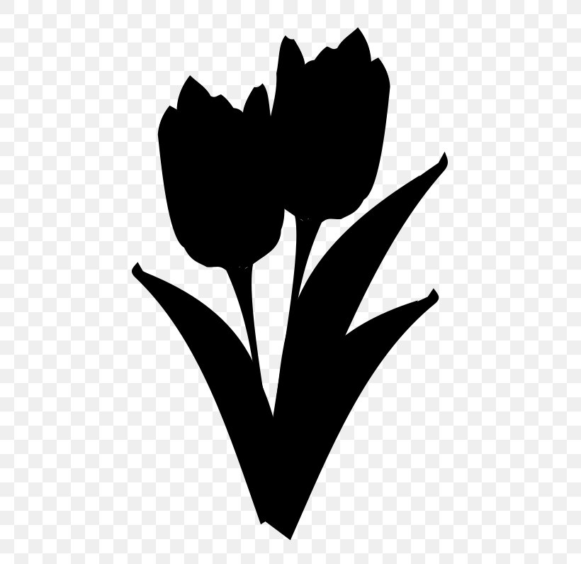Tulip Rose Family Clip Art Leaf, PNG, 580x795px, Tulip, Black M, Blackandwhite, Botany, Computer Download Free