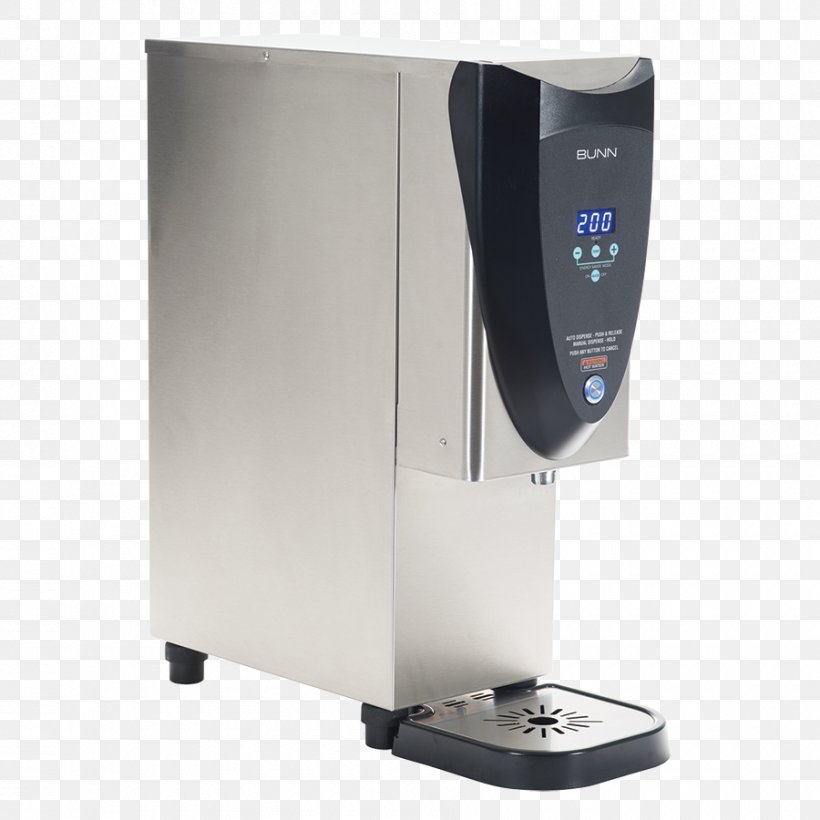 Coffee Tea Bunn-O-Matic Corporation Water Cooler Instant Hot Water Dispenser, PNG, 900x900px, Coffee, Beverages, Bunnomatic Corporation, Coffeemaker, Electric Water Boiler Download Free