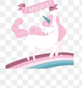 Pink Romantic Unicorn - Unicorn Euclidean Vector Clip Art PNG