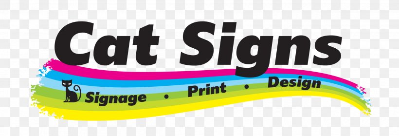Logo Cat Signage Printing, PNG, 2500x851px, Logo, Billboard, Brand, Business, Cat Download Free
