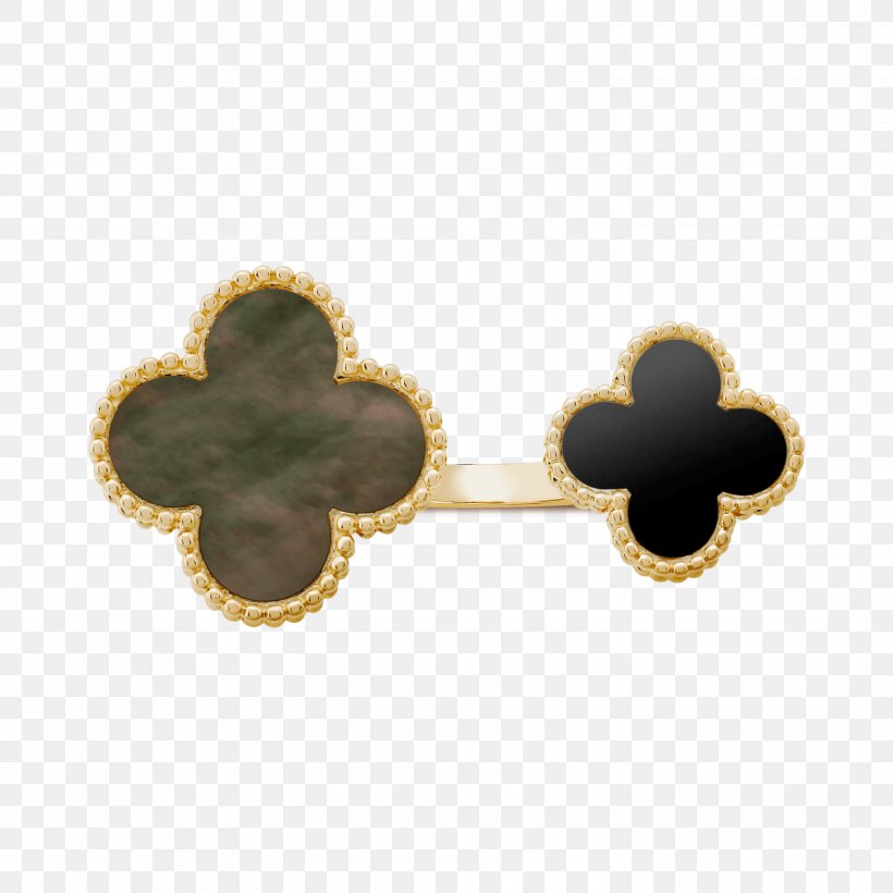 Earring Van Cleef & Arpels Onyx Jewellery Alhambra, PNG, 3000x3000px, Earring, Alhambra, Body Jewellery, Body Jewelry, Clover Download Free