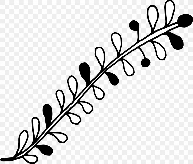 Twig Clip Art Plant Stem Leaf Flower, PNG, 1796x1532px, Twig, Black, Black And White, Black M, Branch Download Free