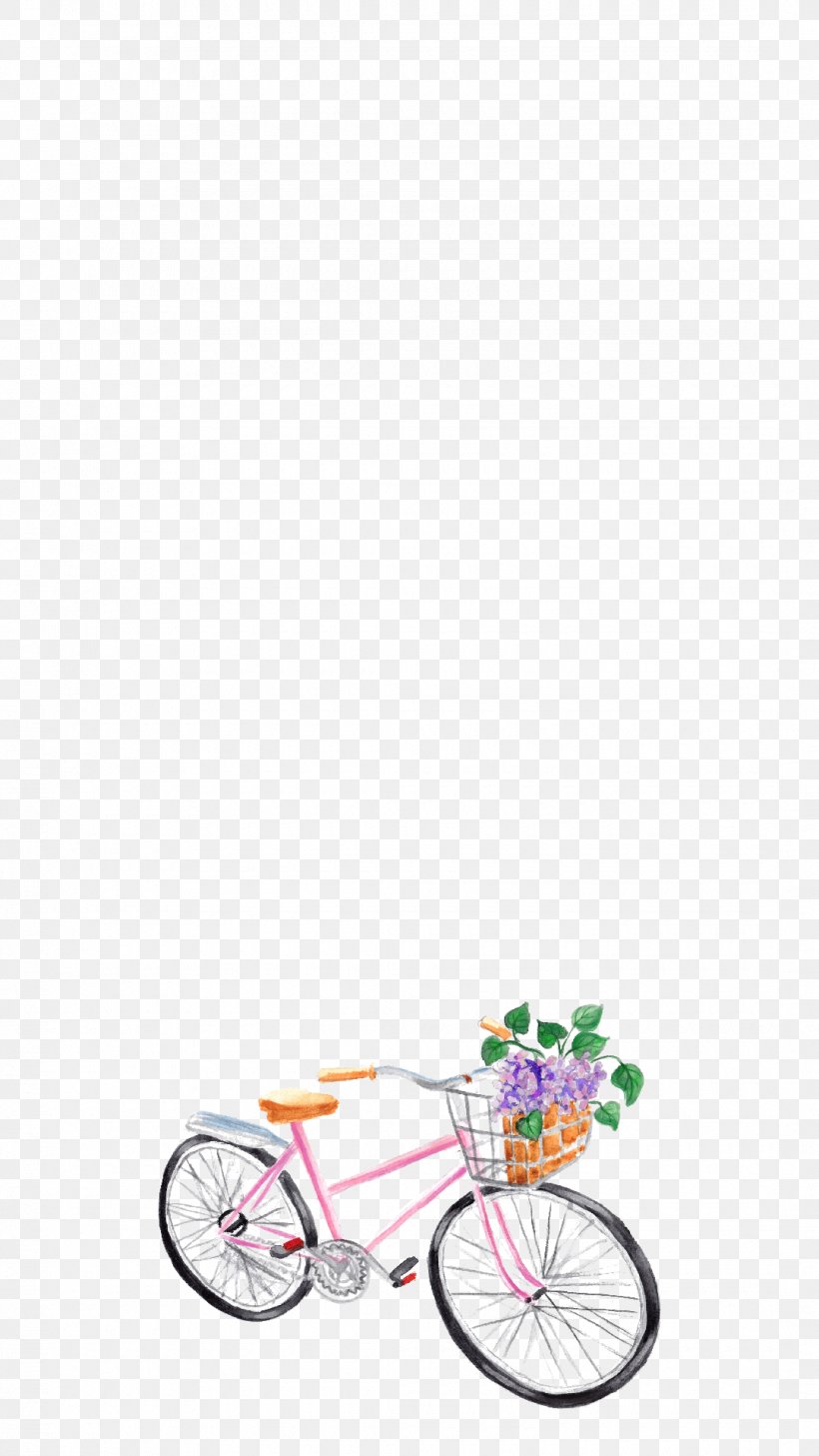 Drawing Bicycle Frames Design Watercolor Painting, PNG, 1080x1920px, Watercolor, Cartoon, Flower, Frame, Heart Download Free