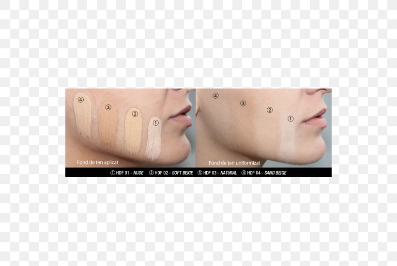 NYX High Definition Foundation Skin High-definition Television Make-up, PNG, 550x550px, Foundation, Beige, Cheek, Chin, Color Download Free