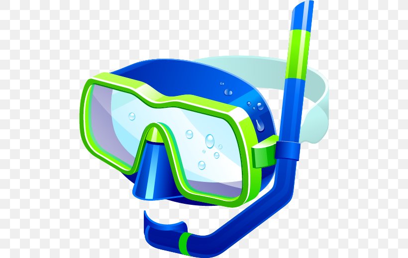 Goggles Summer Clip Art, PNG, 502x519px, Goggles, Aqua, Art, Blue, Diving Mask Download Free