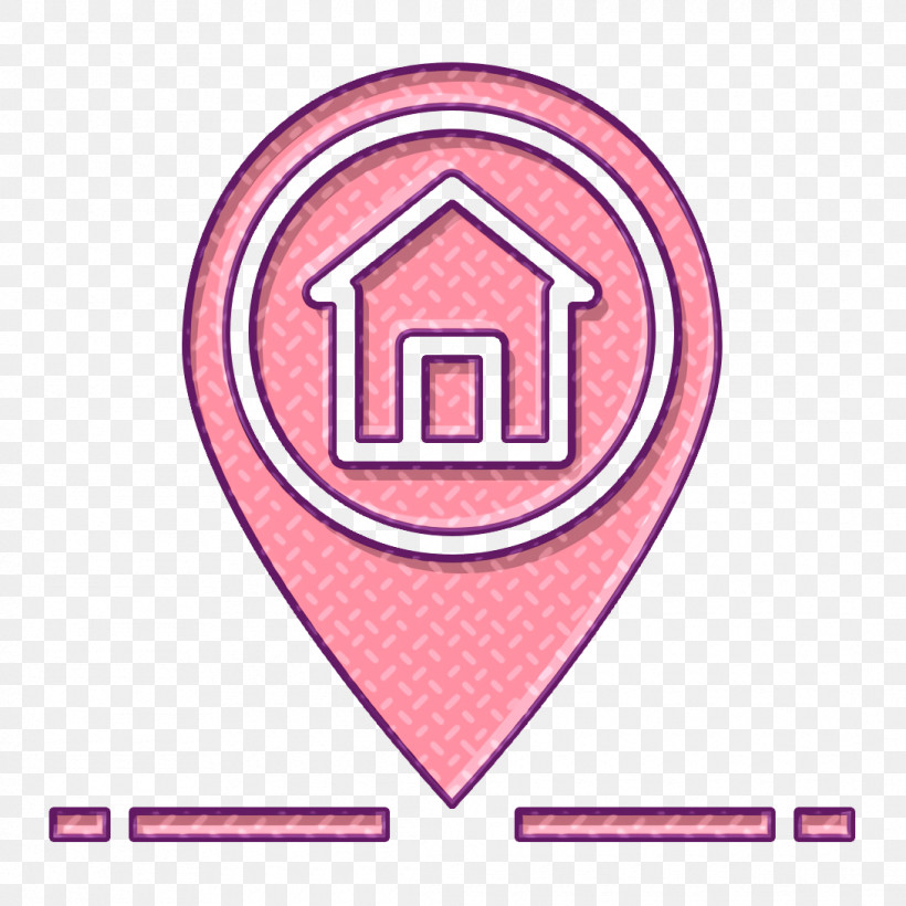 Marker Icon Navigation And Maps Icon, PNG, 1090x1090px, Marker Icon, Line, Logo, Navigation And Maps Icon, Pink Download Free