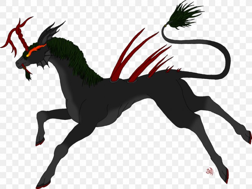 Demon Horse Unicorn Drawing Devil, PNG, 900x675px, Demon, Deviantart, Devil, Drawing, Evil Download Free