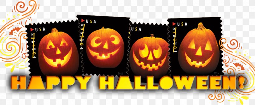 Jack-o'-lantern Halloween United States Postal Service Postage Stamps, PNG, 1200x499px, Halloween, Christmas Day, Christmas Stamp, Cover, Idea Download Free