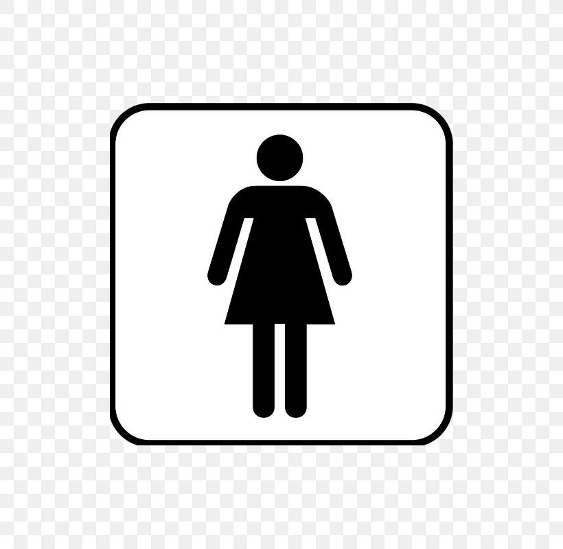 Ladies Rest Room Public Toilet Bathroom Clip Art, PNG, 800x800px, Ladies Rest Room, Area, Bathroom, Black, Black And White Download Free