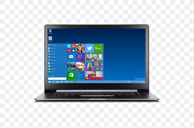 Laptop Dell Vostro Windows 10 Microsoft, PNG, 544x544px, Laptop, Computer, Computer Hardware, Computer Monitor, Dell Download Free