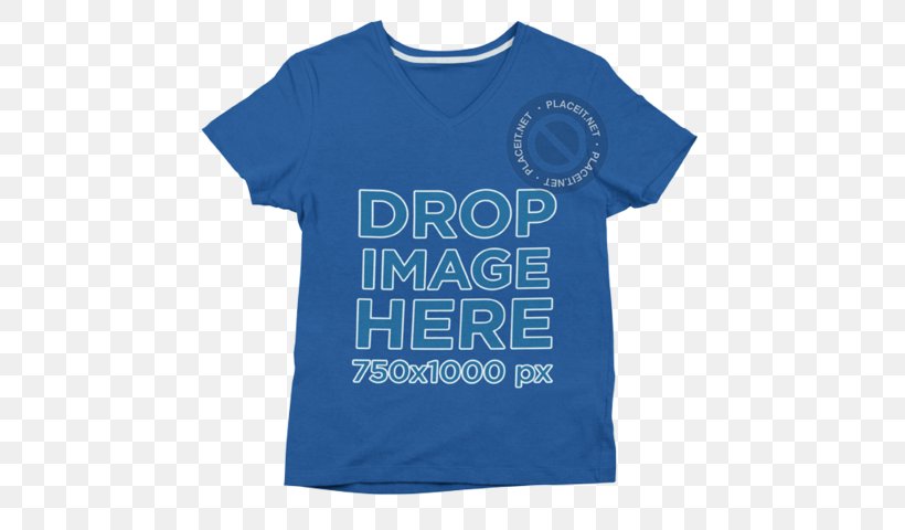 T-shirt Sleeve Font Logo, PNG, 640x480px, Tshirt, Active Shirt, Blue, Brand, Clothing Download Free