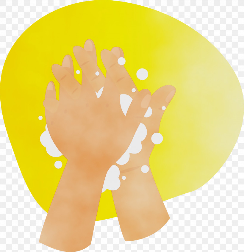 Yellow Font Meter, PNG, 2903x3000px, Hand Washing, Hand Hygiene, Handwashing, Meter, Paint Download Free