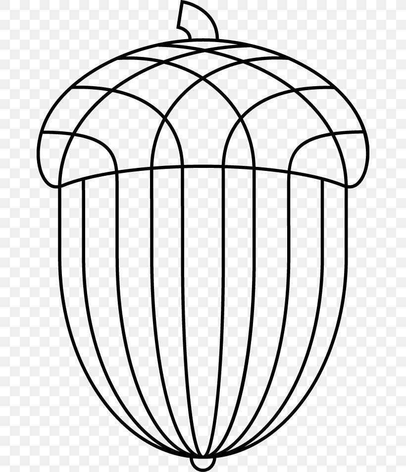 Acorn Quercus Muehlenbergii Drawing Line Art Clip Art, PNG, 672x953px, Acorn, Area, Basket, Black And White, Coloring Book Download Free