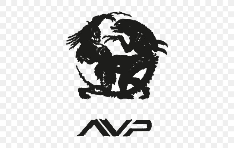 Alien Vs. Predator Alien Vs. Predator Logo, PNG, 518x518px, Predator, Alien, Alien Vs Predator, Black, Black And White Download Free
