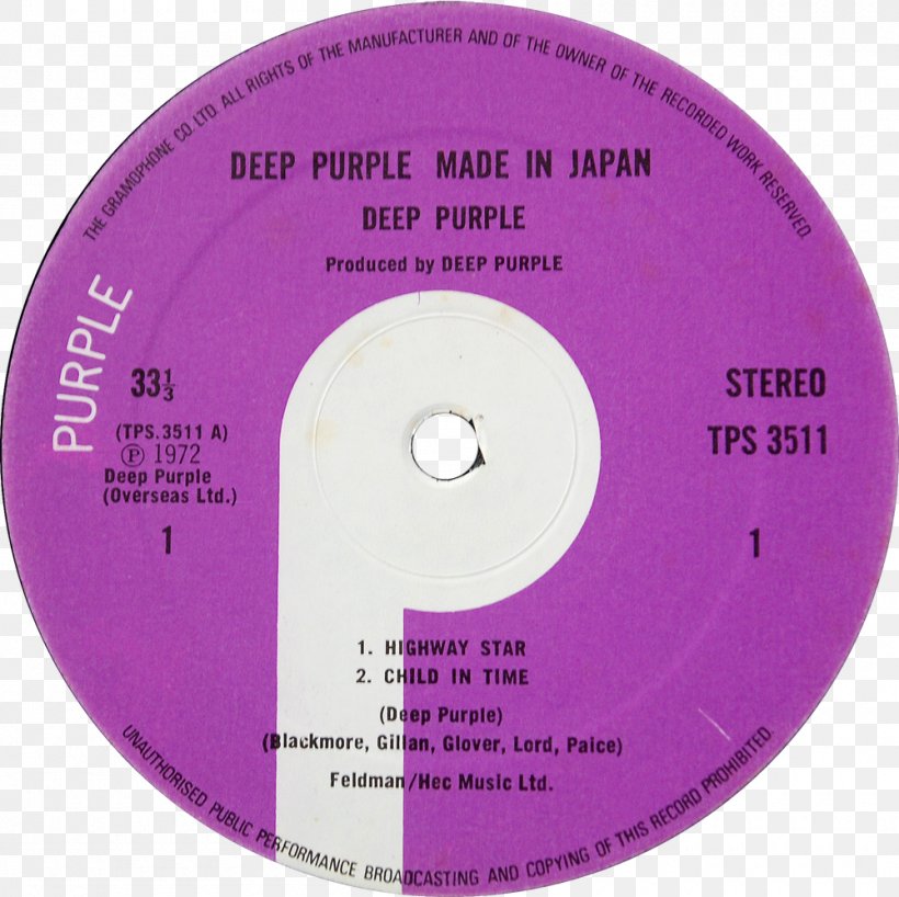 Compact Disc Deep Purple Made In Japan Phonograph Record LP Record, PNG, 1000x998px, Watercolor, Cartoon, Flower, Frame, Heart Download Free