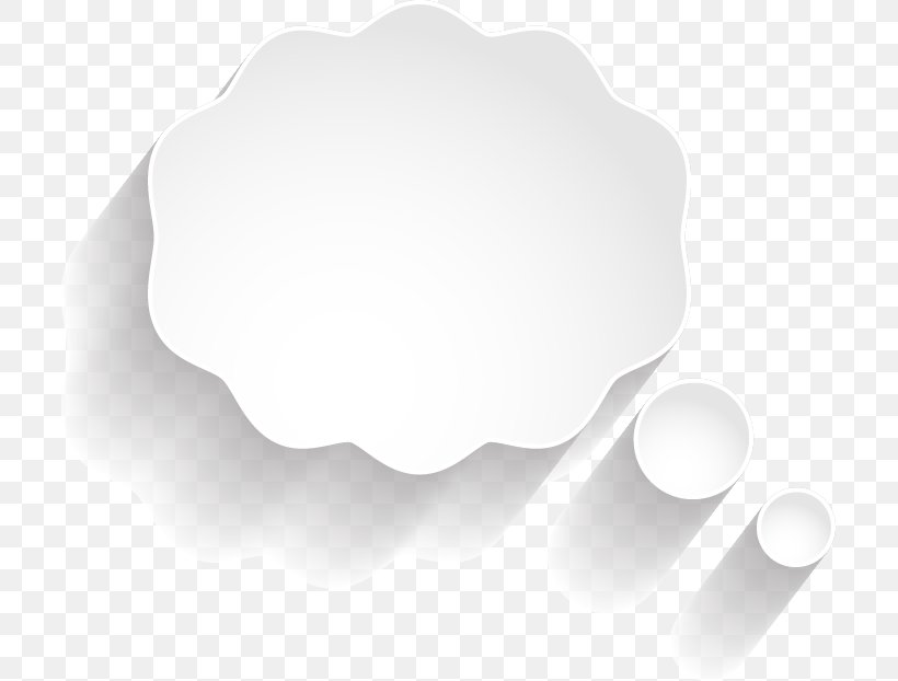 White Dialog Box Cloud, PNG, 707x622px, White, Black And White, Cloud, Designer, Dialog Box Download Free