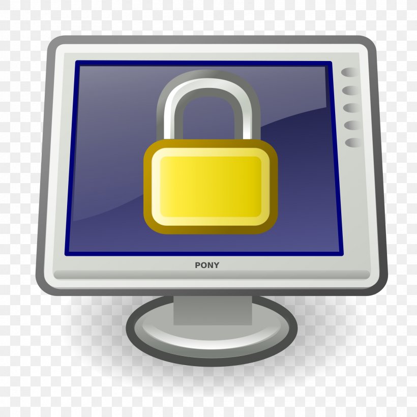 Computer Monitors Lock Screen Clip Art, PNG, 1920x1920px, Computer Monitors, Cathode Ray Tube, Communication, Computer, Computer Icon Download Free