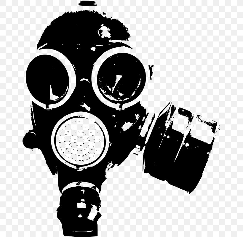 Gas Mask Clip Art, PNG, 667x800px, Gas Mask, Black And White, Display Resolution, Gas, Headgear Download Free