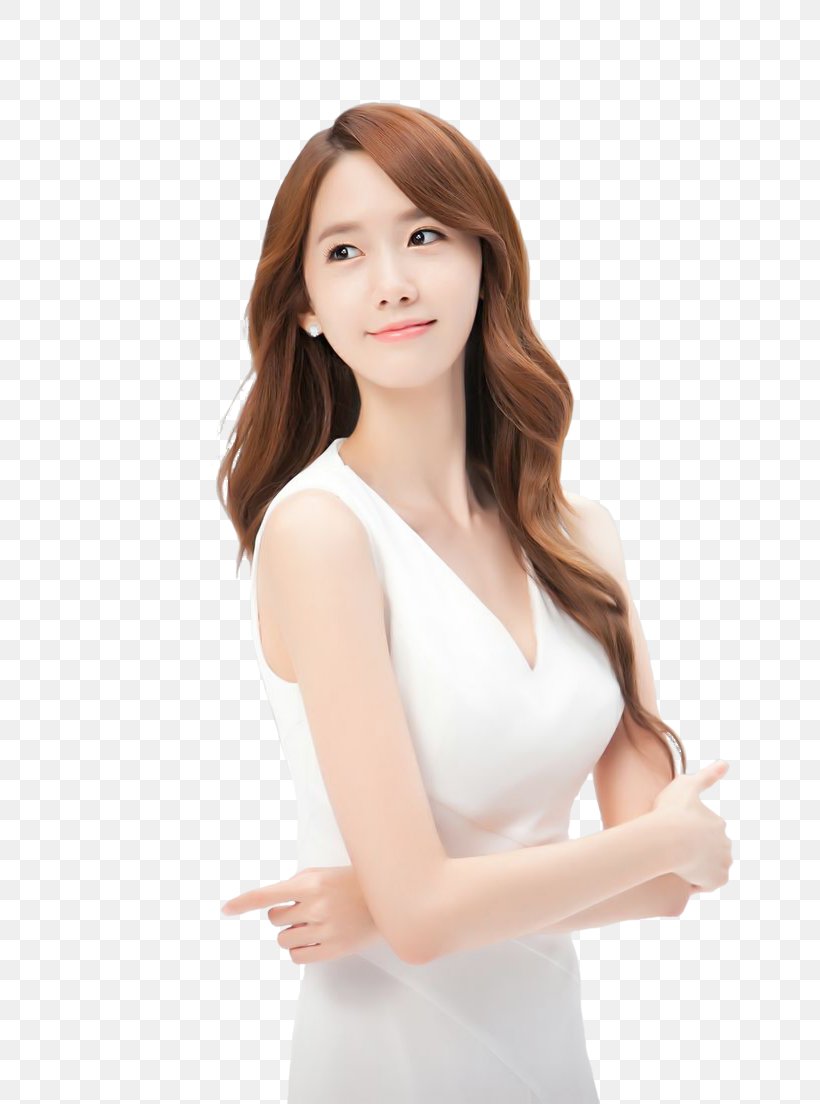 Im Yoon-ah South Korea Girls' Generation K-pop, PNG, 736x1104px, Watercolor, Cartoon, Flower, Frame, Heart Download Free