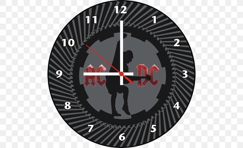 AC/DC Black Ice Clock Font, PNG, 500x500px, Acdc, Black Ice, Clock, Dart, Gauge Download Free