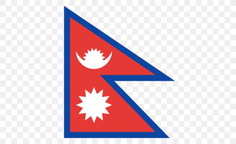 Flag Of Nepal Stock Photography Vector Graphics, PNG, 500x500px, Nepal, Area, Blue, Flag, Flag Of Nepal Download Free