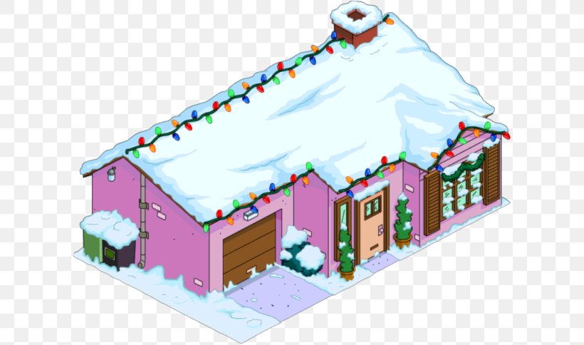 Santa Claus Christmas Day The Simpsons: Tapped Out Christmas Decoration Holiday, PNG, 616x484px, Santa Claus, Building, Christmas Day, Christmas Decoration, Facade Download Free
