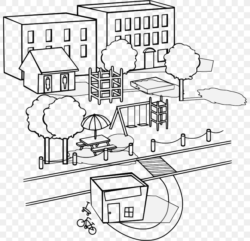 Drawing Clip Art, PNG, 800x791px, Drawing, Apartment, Area, Artwork, Black And White Download Free