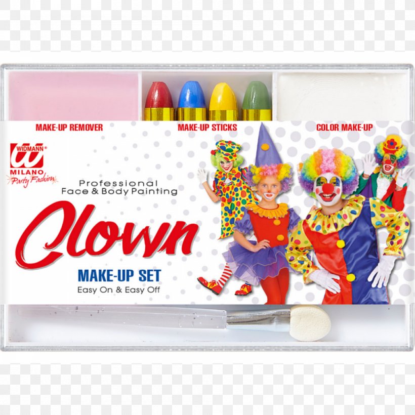 Evil Clown Make-up Schmink Costume, PNG, 1000x1000px, Clown, Advertising, Black, Blue, Brand Download Free