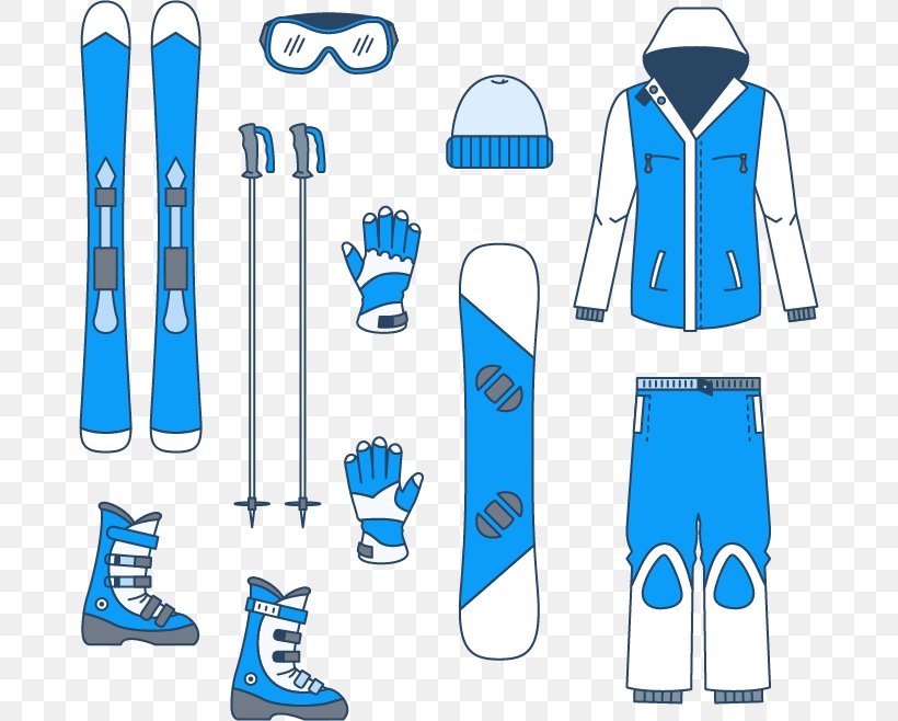 Skiing Narty Zjazdowe Euclidean Vector Winter Sport, PNG, 676x658px, Skiing, Area, Blue, Brand, Clothing Download Free