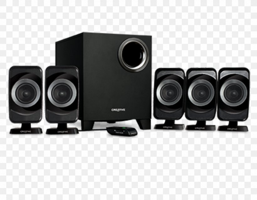 5.1 Surround Sound Creative Inspire T6160 Loudspeaker Creative Labs, PNG, 987x768px, 51 Surround Sound, Audio, Audio Equipment, Computer, Computer Speaker Download Free