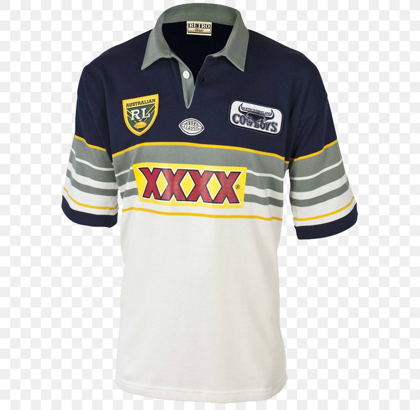 North Queensland Cowboys National Rugby League New Zealand Warriors Queensland Rugby League Team, PNG, 800x800px, North Queensland Cowboys, Active Shirt, Brand, Collar, Jersey Download Free