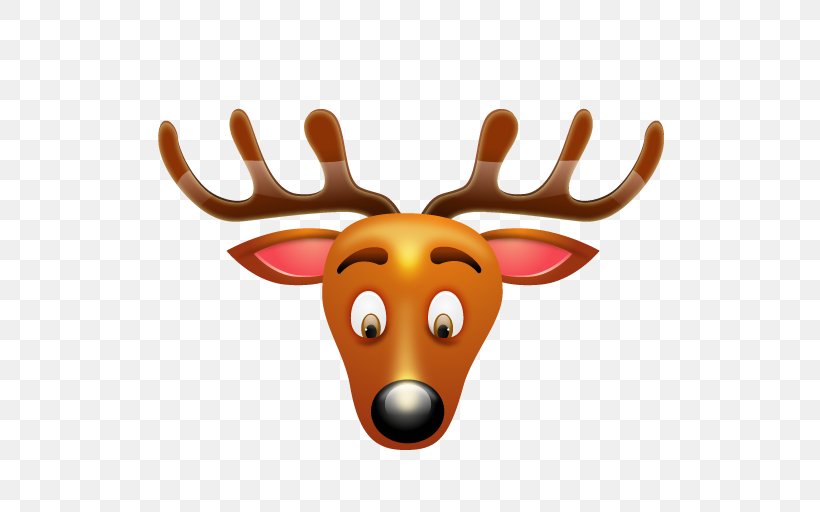 Rudolph Reindeer Santa Claus, PNG, 512x512px, Rudolph, Antler, Christmas, Deer, Horn Download Free