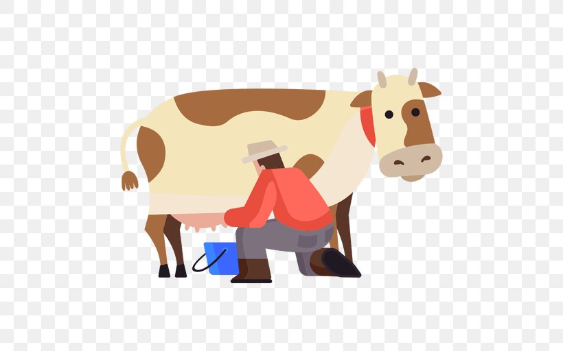 Dairy Cattle Milking Clip Art, PNG, 512x512px, Dairy Cattle, Business, Camel Like Mammal, Cartoon, Cattle Download Free