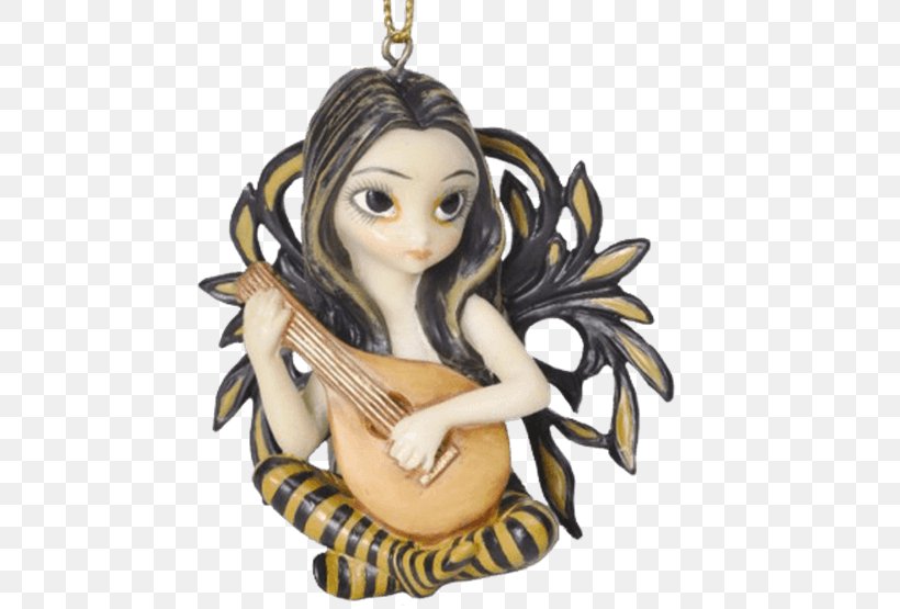 Fairy Figurine Statue Gothic Art Lute, PNG, 555x555px, Fairy, Angel, Art, Christmas Ornament, Collectable Download Free