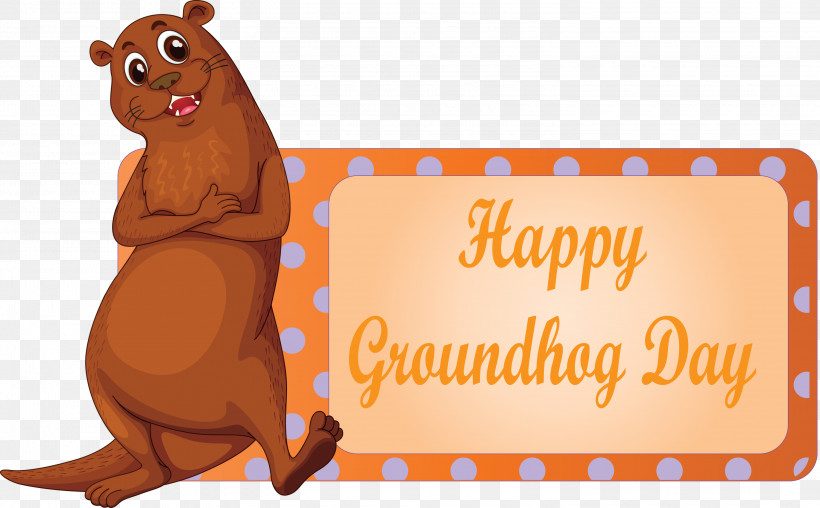 Groundhog Groundhog Day Happy Groundhog Day, PNG, 3000x1859px, Groundhog, Brown Bear, Cartoon, Groundhog Day, Happy Groundhog Day Download Free