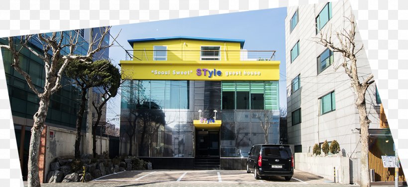 Hongdae Seoul Sweet Style Guest House Airport Shuttle Bed And Breakfast, PNG, 1000x460px, Guest House, Airport Shuttle, Backpacker Hostel, Bed And Breakfast, Building Download Free