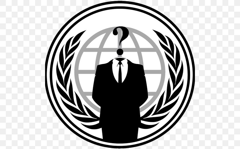 Anonymous Logo Hacker, PNG, 512x510px, Anonymous, Black And White, Brand, Deviantart, Hacker Download Free