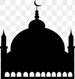 Black Minimalist Church - Symbol Mosque Salah Logo PNG
