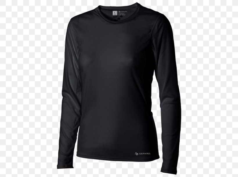 T-shirt Jacket Clothing Sweater Polar Fleece, PNG, 610x610px, Tshirt, Active Shirt, Black, Calvin Klein, Clothing Download Free