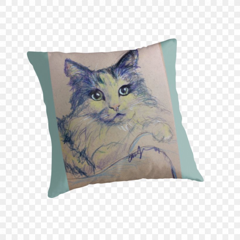 Tabby Cat Throw Pillows Cushion, PNG, 875x875px, Tabby Cat, Blue, Cat, Cushion, Face Download Free