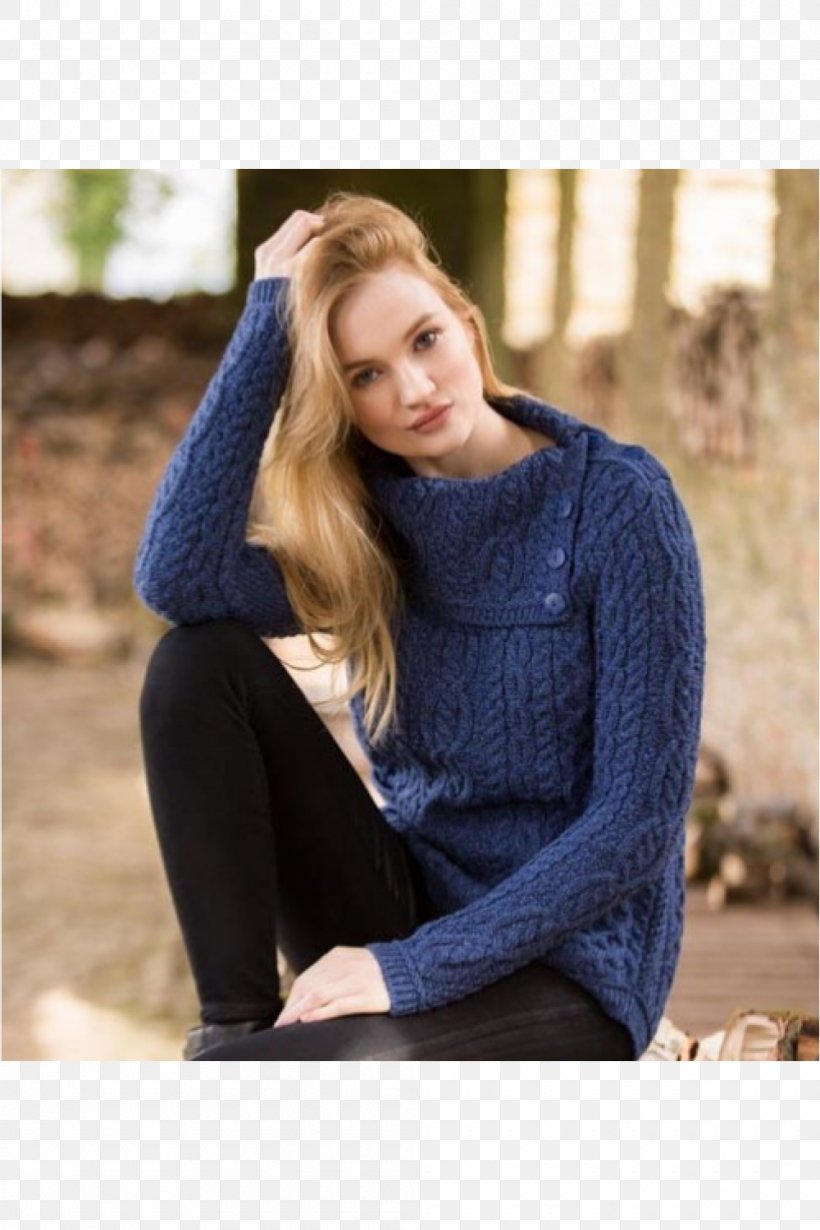 Cardigan Aran Islands T-shirt Aran Jumper Sweater, PNG, 1000x1500px, Cardigan, Aran Islands, Aran Jumper, Aran Knitting Patterns, Blue Download Free