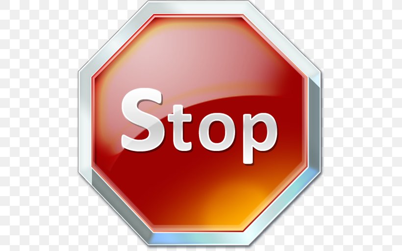 Stop Sign, PNG, 512x512px, Stop Sign, Emblem, Logo, Orange, Red Download Free