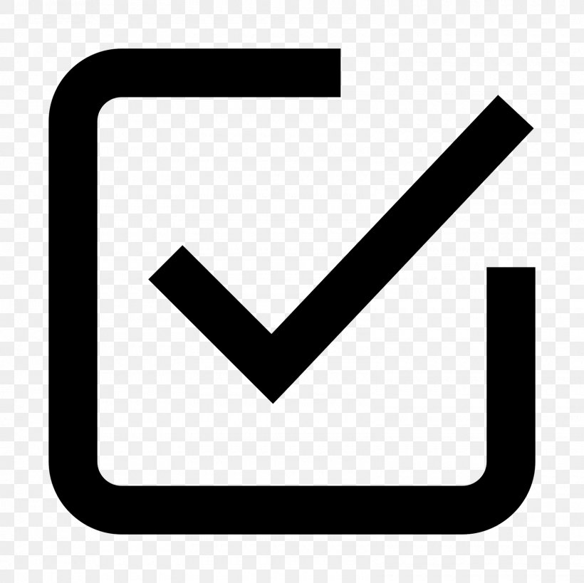 Check Mark Checkbox, PNG, 1600x1600px, Check Mark, Android, Area, Black, Black And White Download Free