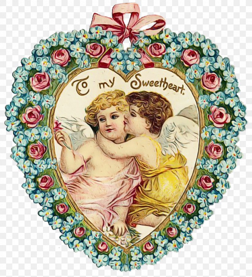 Valentine's Day, PNG, 1160x1280px, Watercolor, Cupid, Heart, Holiday, Holiday Ornament Download Free